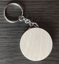 Sleutelhanger in beuk