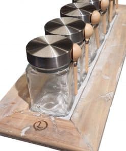 Alternative view of Thee potje in glas met lepel