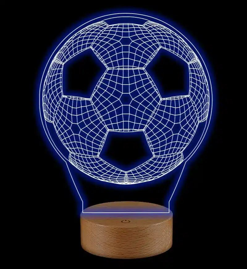 voetbal in 3D acryl